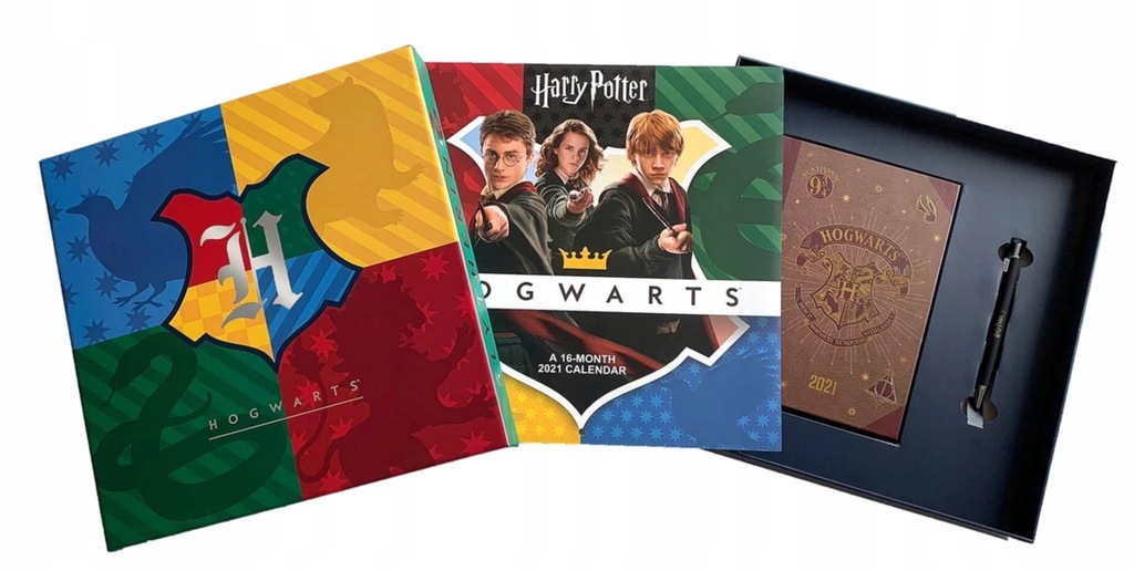 ZESTAW HARRY POTTER KALENDARZ 2021 NOTES DŁUGOPIS