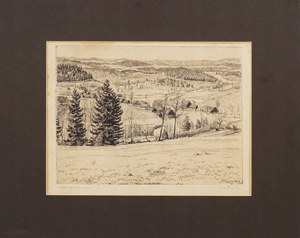 Grafika Karkonosze Gruszków Erich Fuchs 1929