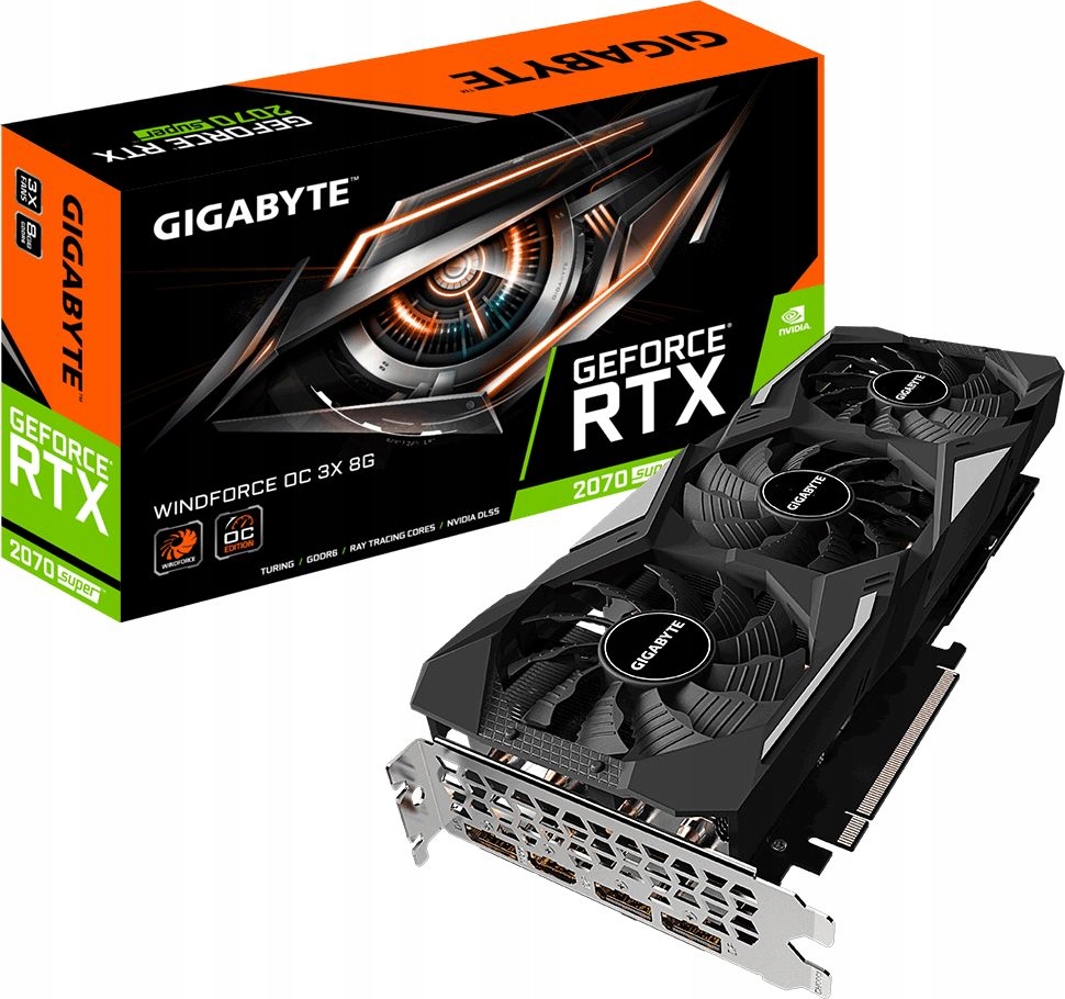 Karta graficzna Gigabyte GeForce RTX 2070 SUPER Windforce 3X OC 8GB GDDR6