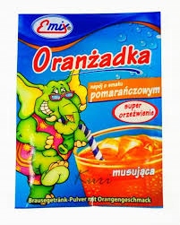 Oranżada w proszku musująca smak pomarańczowy 40sz