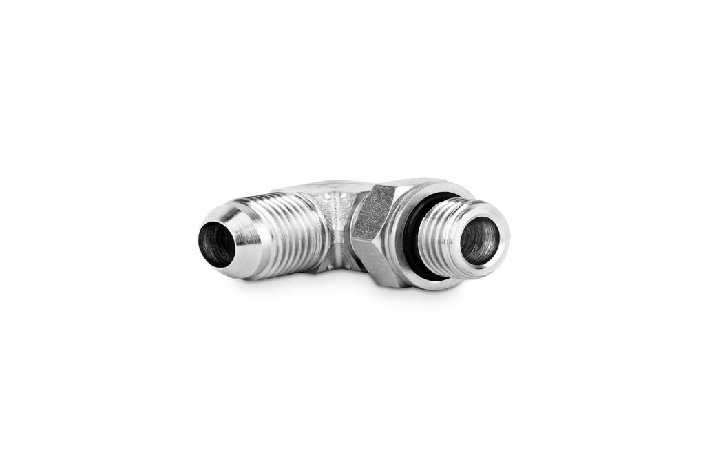 Przyłączka kolankowa z przeciwnakrętką 1/4" BSP-1/2" JIC 5230-04-05 - IMM /
