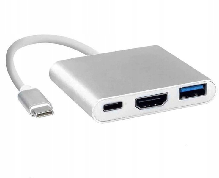 Купить HUB USB-C — 1x USB-C + USB 3.0 + адаптер HDMI 3 в 1: отзывы, фото, характеристики в интерне-магазине Aredi.ru