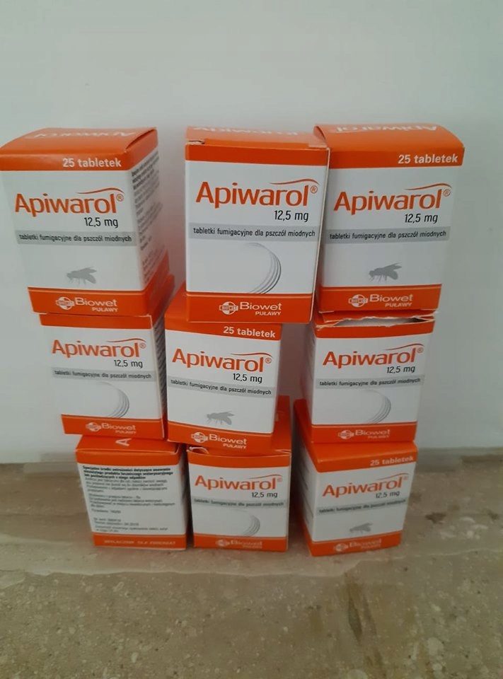 Apiwarol 12,5mg tabletki fumigacyjne dla pszczół