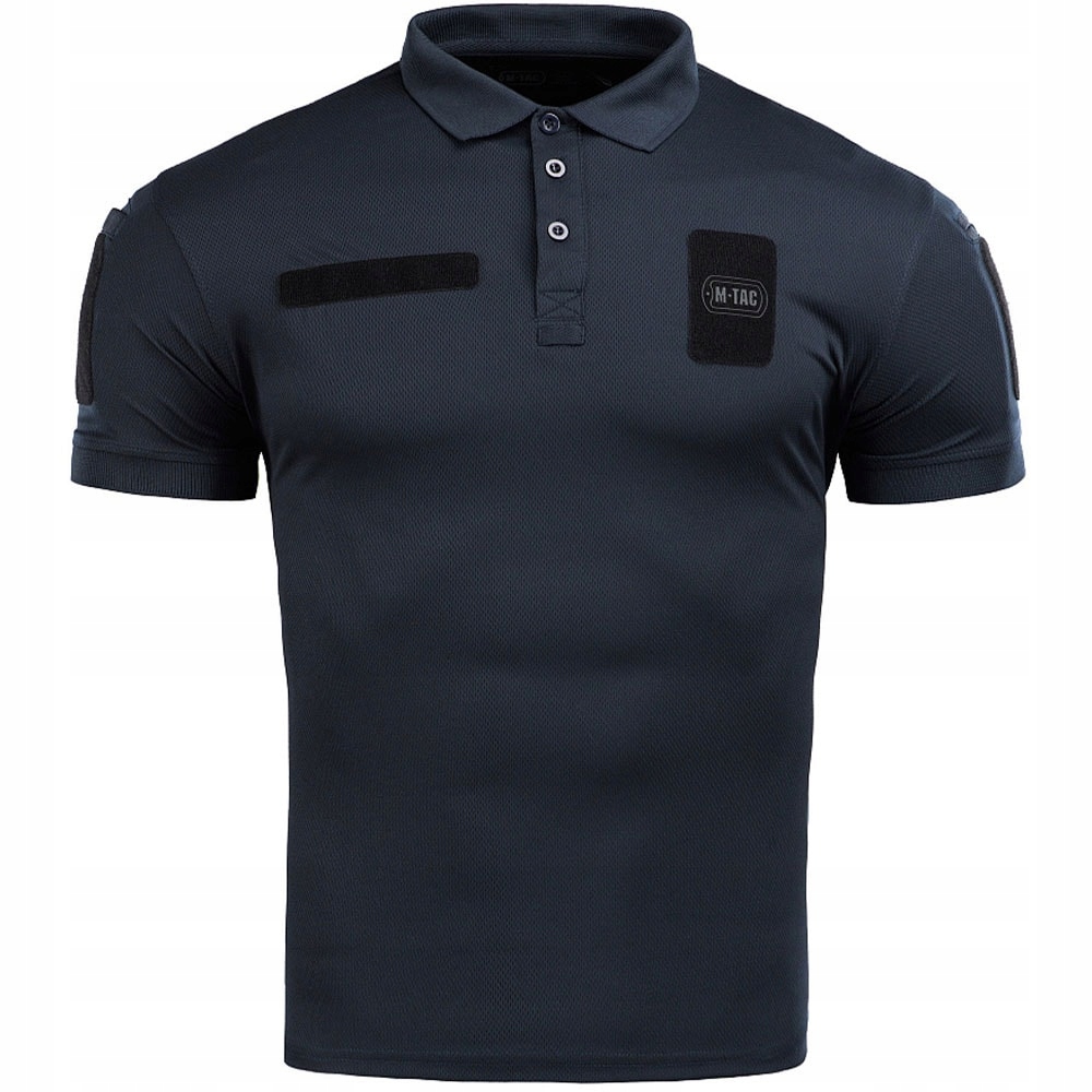 Koszulka Polo Polówka T-shirt M-Tac Elite Tactical Coolmax - Granatowa M