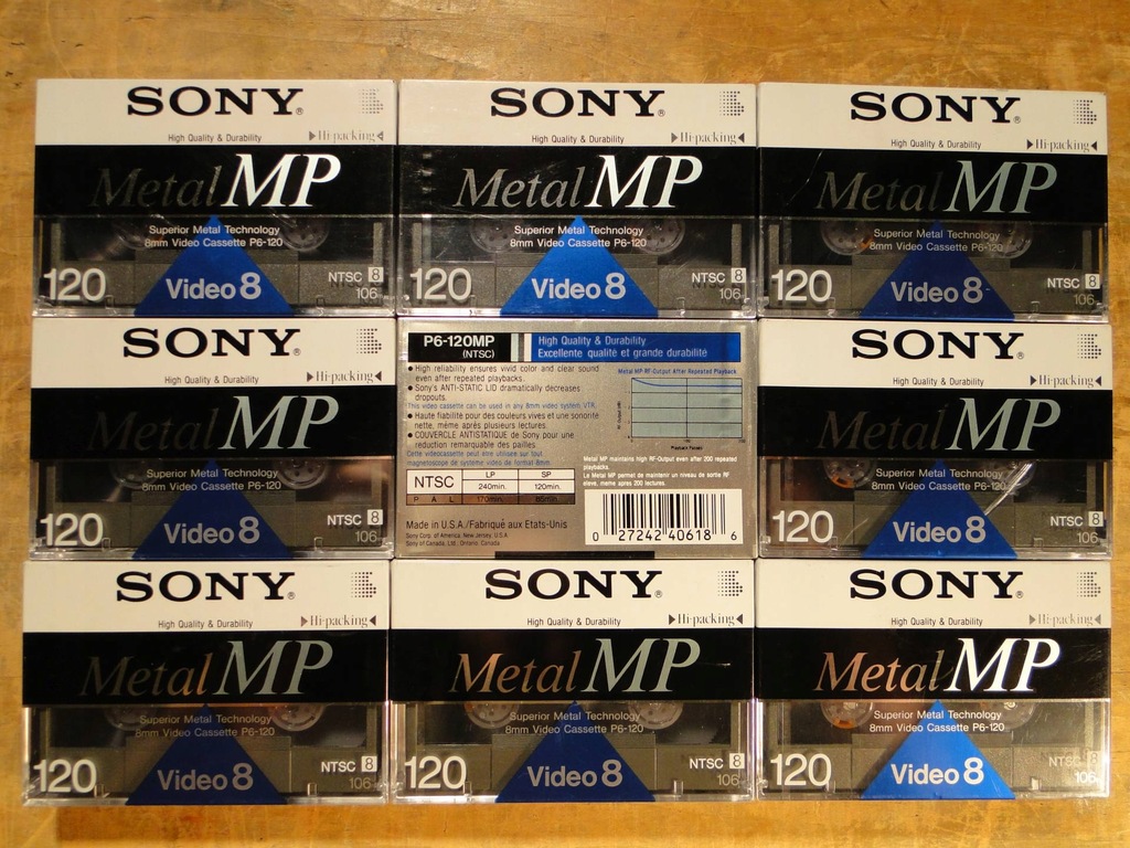 Kaseta Sony 8mm P6-120MP standard Video8