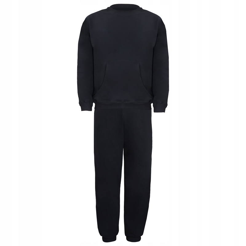DRES MĘSKI CZARNY BLUZA BEZ KAPTURA XS