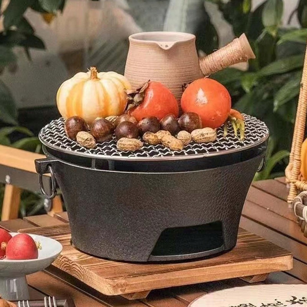 Barbecue Fireplace Round Firepit Furnace M