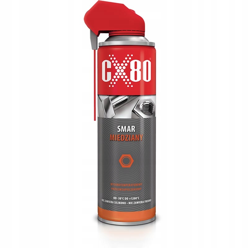 CX80 Smar miedziany 500ml duospray -30C do +1200C