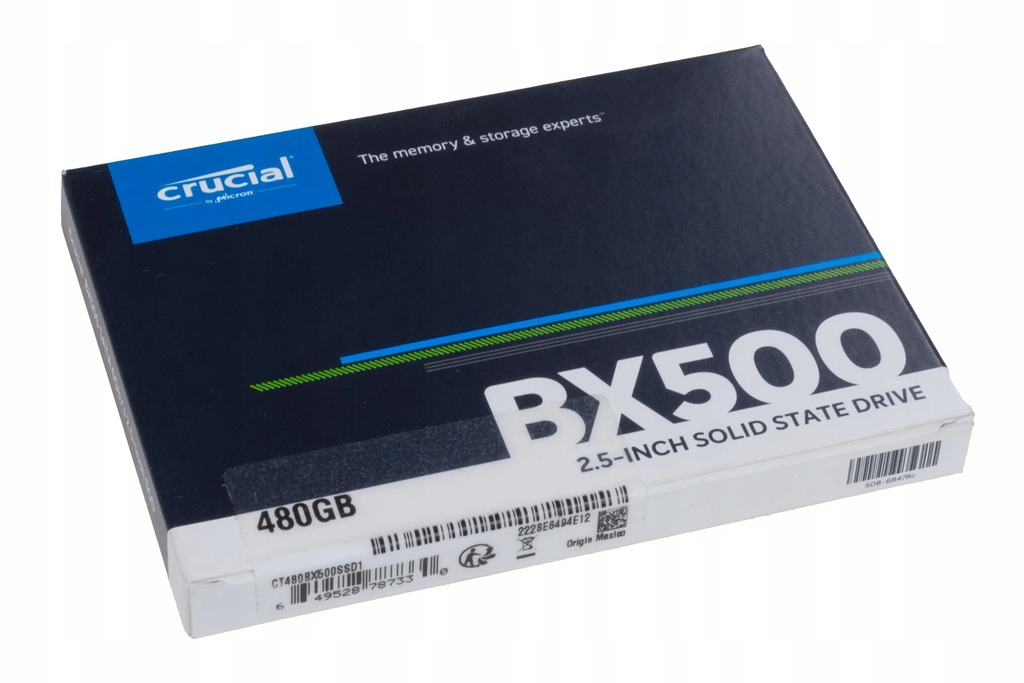 Nowy Dysk Crucial 480GB SSD SATA 2,5" 6Gb BX500 CT480BX500SSD1