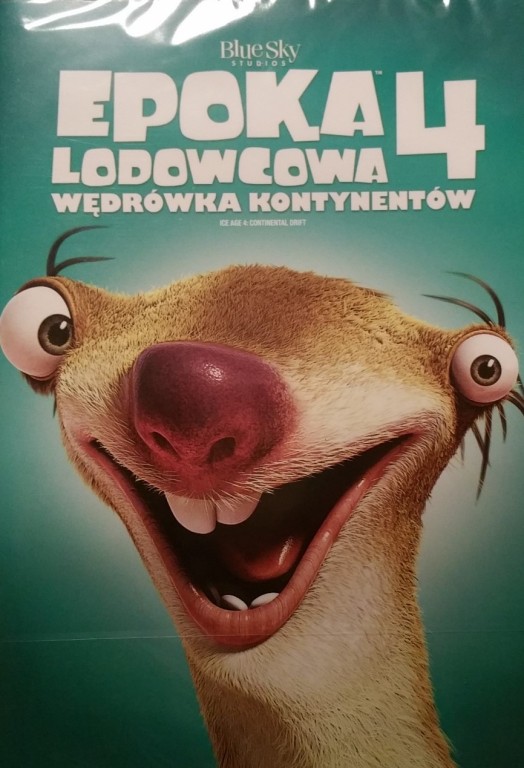 DVD "Epoka lodowcowa 4. Wędrówka kontynentów" nowa