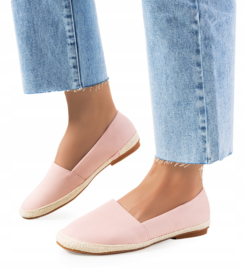 Różowe espadryle damskie Lyndsey 15849 rozmiar 37