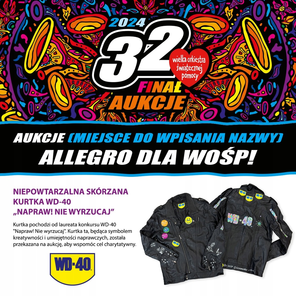 Niepowtarzalna, skórzana kurtka marki WD-40!