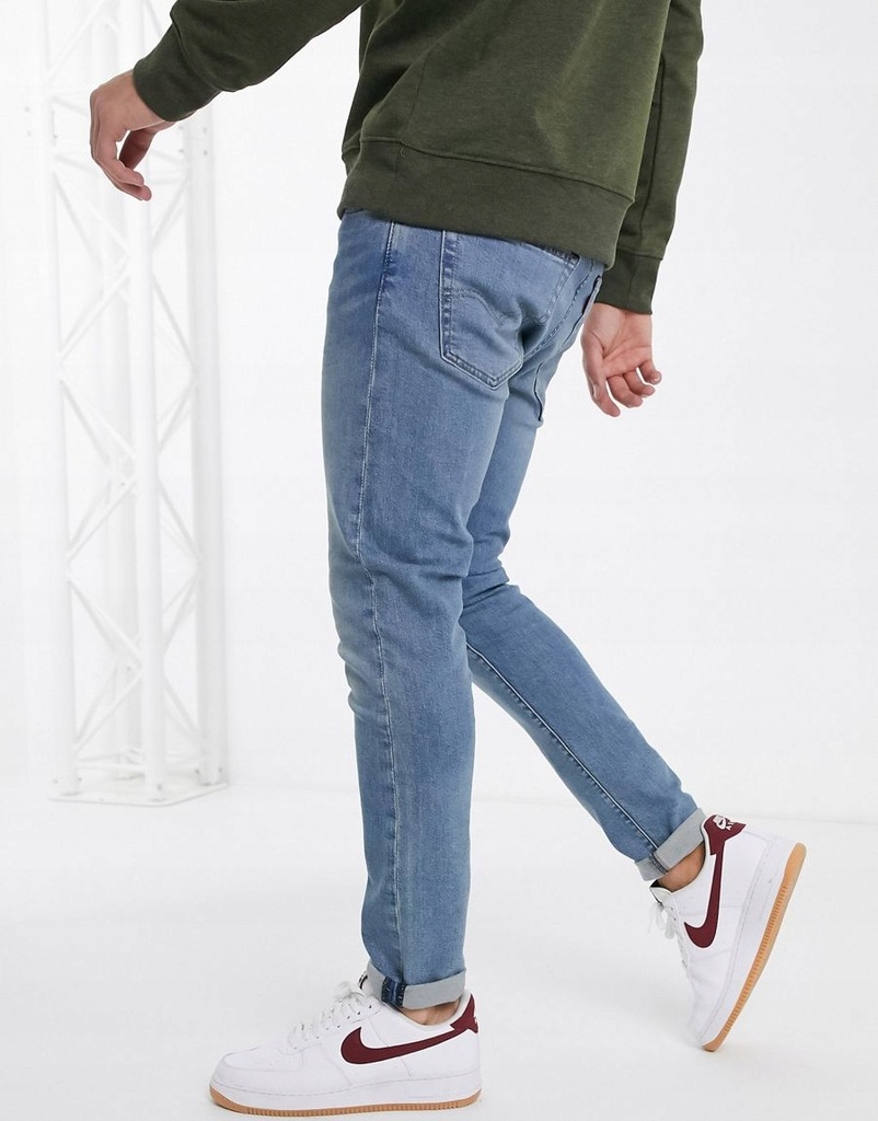 LEVI'S JEANSY MĘSKIE PROSTE NIEBIESKIE 34/32 1ASA