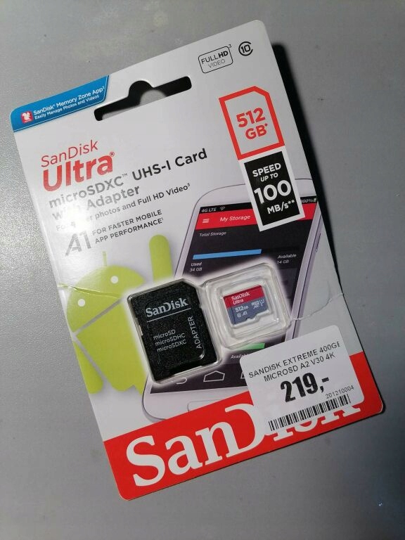 KARTA MICROSD SANDISK ULTRA ANDROID 512 GB