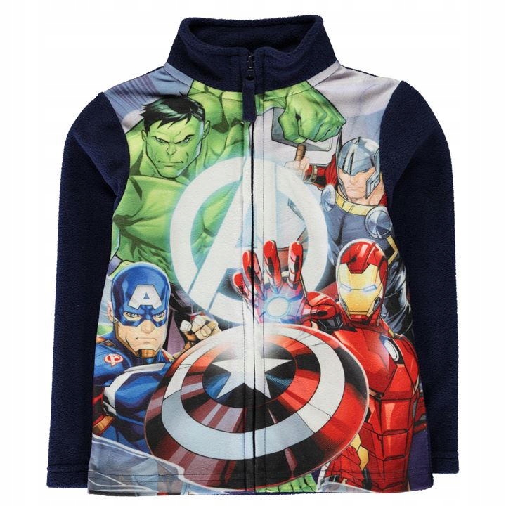 DISNEY BLUZA ZAMEK POLAR AVENGERS PRINT 3-4 LAT