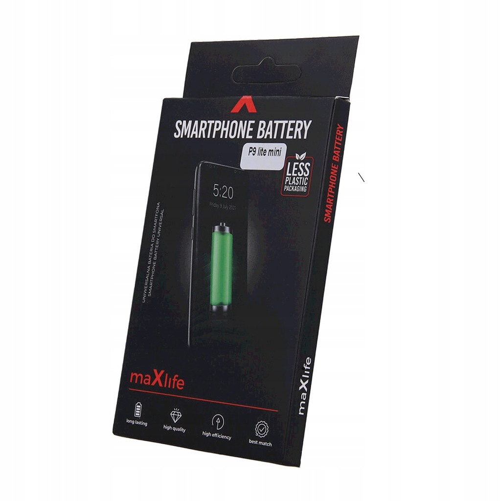 Bateria Maxlife do Huawei P9 Lite Mini / Y6 2017 / Y5 2018 HB405979ECW 2900