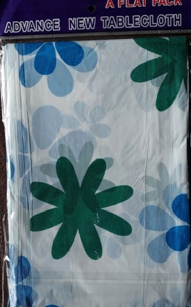 Zielony Kwiatek Obrus Foliowy 130x130cm