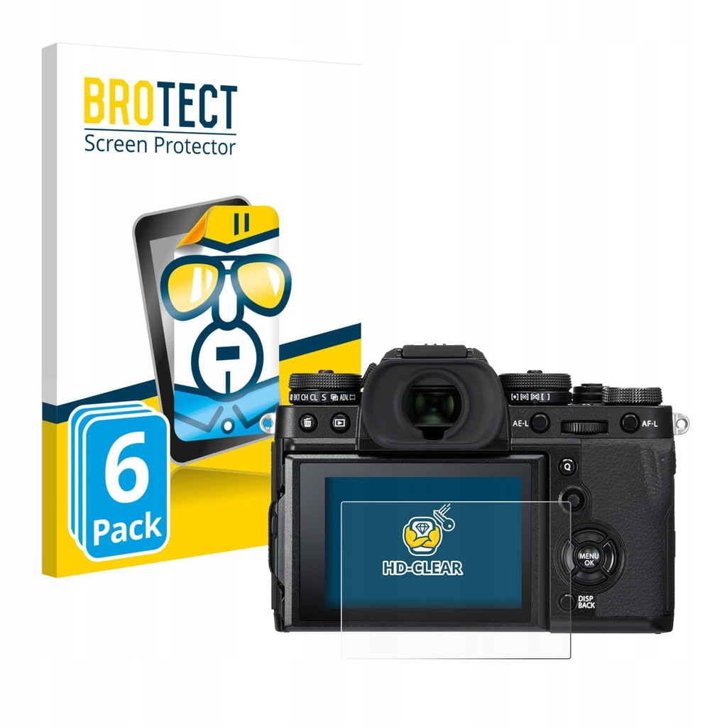 BROTECT Clear Screen Protector for Fujifilm X-T3 (6 Pack)