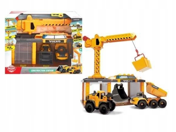 CONSTRUCTION STACJA BUDOWLANA VOLVO, DICKIE TOYS