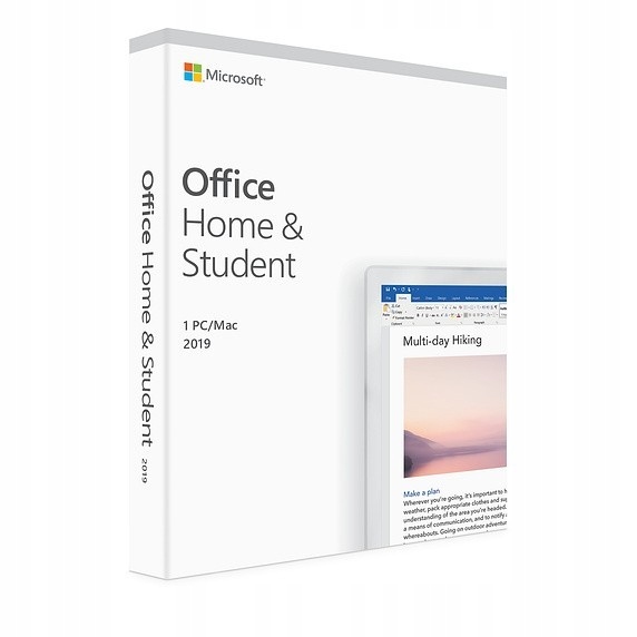 Office Home & Student 2019 PL P6 Box Win/Mac: