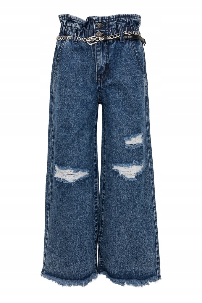 spodnie jeansowe szerokie szwedy dzwony 158 164