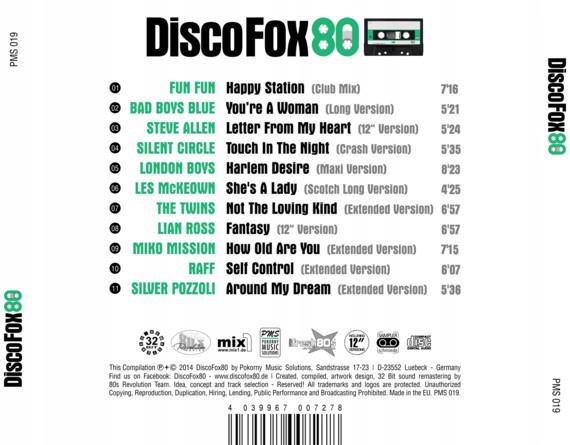 Купить Оригинальная коллекция макси-синглов Disco Fox 80 SKL: отзывы, фото, характеристики в интерне-магазине Aredi.ru