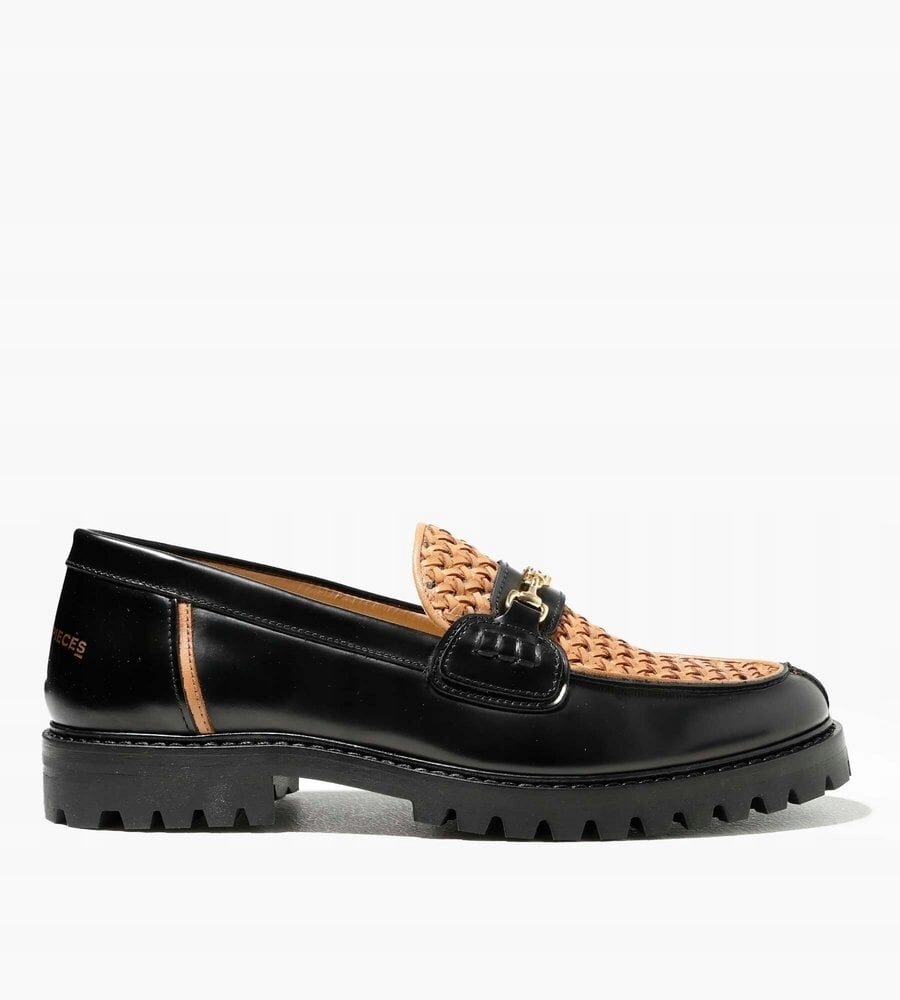 FILLING PIECES lakierowane loafersy skóra 43