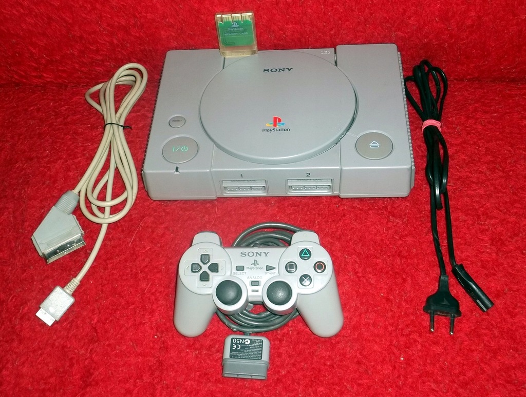 SONY PLAYSTATION 1MB PS1 PSONE + DUALSCHOCK + RGB