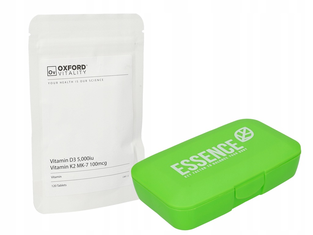 Witamina D3 5000iu K2 Mk 7 100mcg Oxford 120 Tab