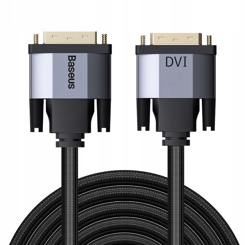 Baseus Kabel przewód DVI - DVI 24-pin DUAL 3m 2K