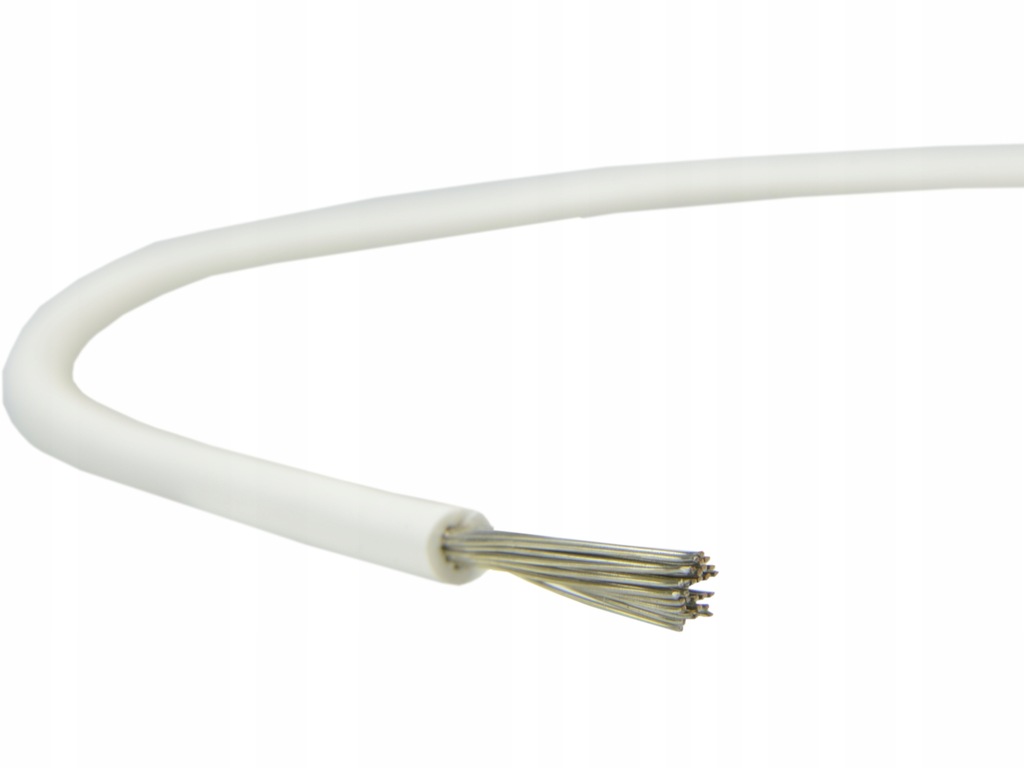 Kabel przewód silikonowy SIF 1,5mm2 biały