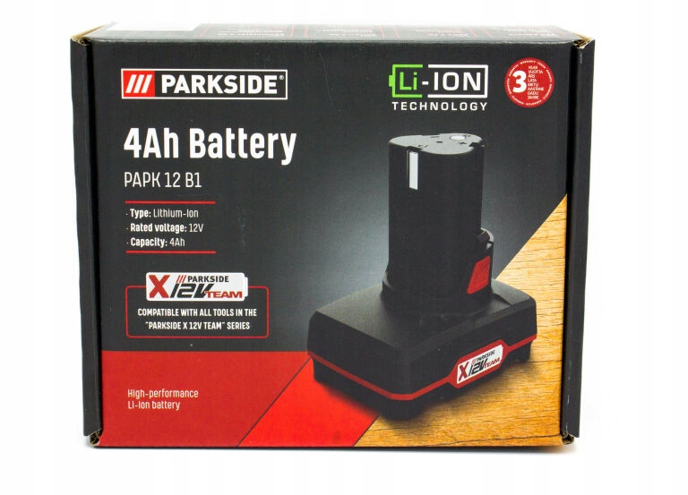 PARKSIDE 12V 4AH BATTERY (PARK 12 B1) 10253749434 oficjalne