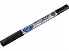 MARKER PERMANENTNY DVD/CD CZARNY (12SZT)