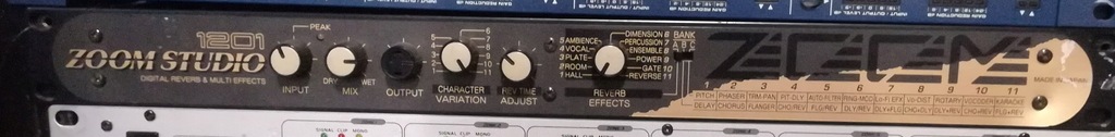 Reverb i Multiefekt rack Zoom Studio 1201