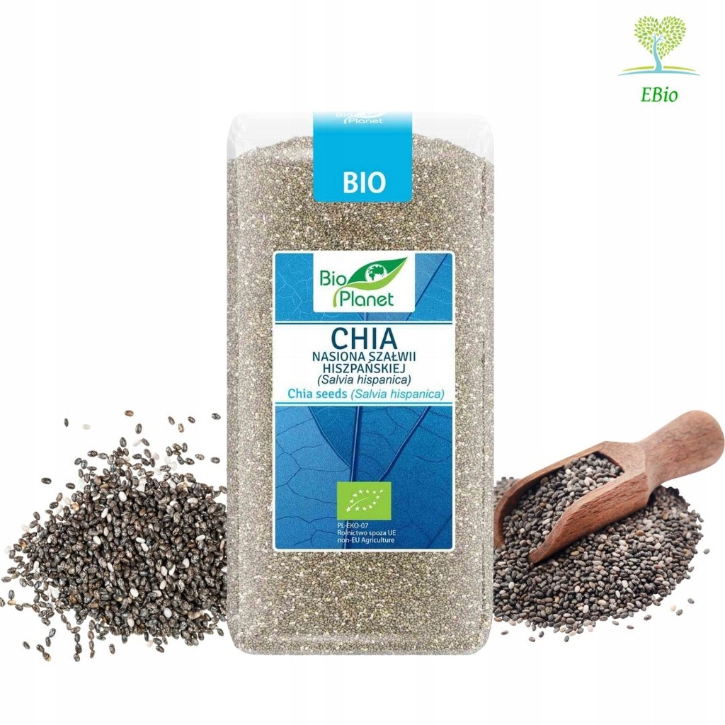 BIO CHIA - Nasiona Szałwii Hiszpańskiej 200 g - Bio Planet
