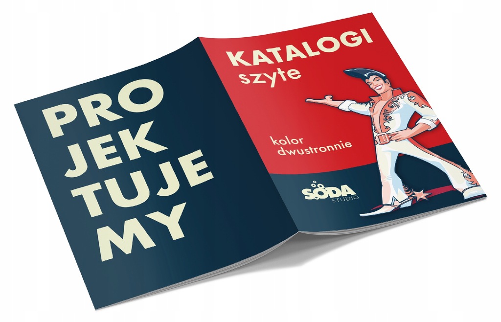 Katalog szyty A4, 8 stron + 4 okładka, 100 szt.