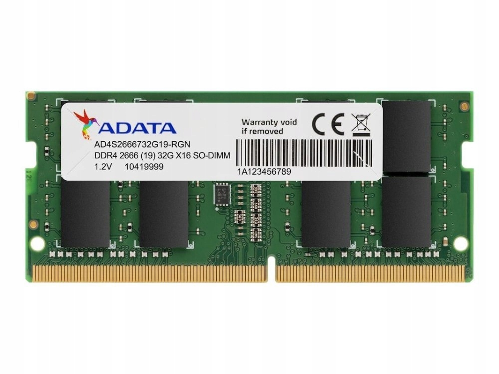 Pamięć A-DATA SODIMM DDR4 32GB 3200MHz 1.2V SINGLE