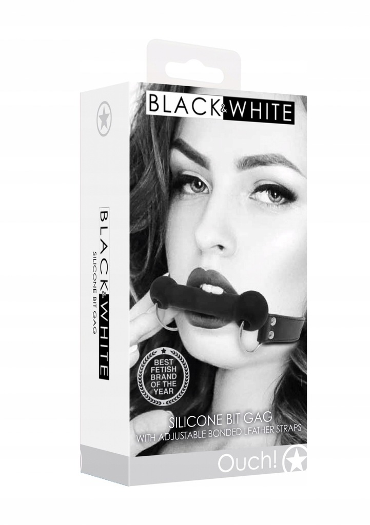 Silicone Bit Gag - With Adjustable Bonded Leather