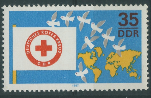 Niemcy DDR 25 pf. - Czerwony Krzyż