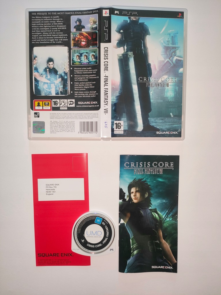 CRISIS CORE FFVII STAN KOLEKCJONERSKI PSP