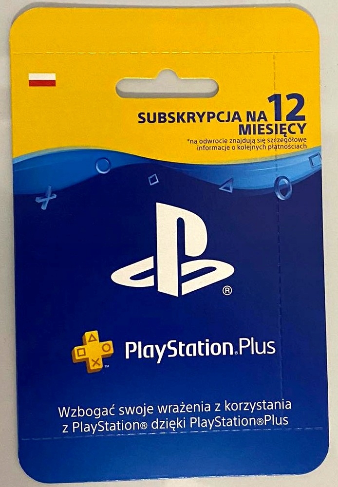 SUBSKRYPCJA PS+ 12 MSC / KOD PS4 PLAYSTATION PLUS