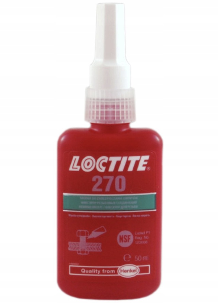 LOCTITE 270 Klej do zabezpieczenia gwintów 50ml