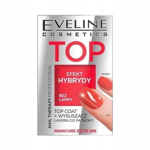 Eveline Top Coat + wysuszacz lakieru do paznokci