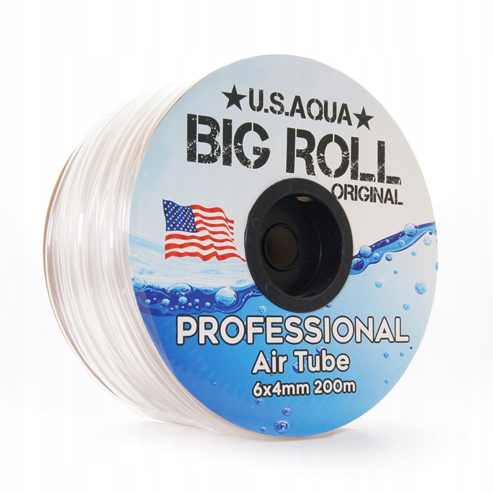 U.S.Aqua Airline Clear - wężyk 6mm rolka 200m