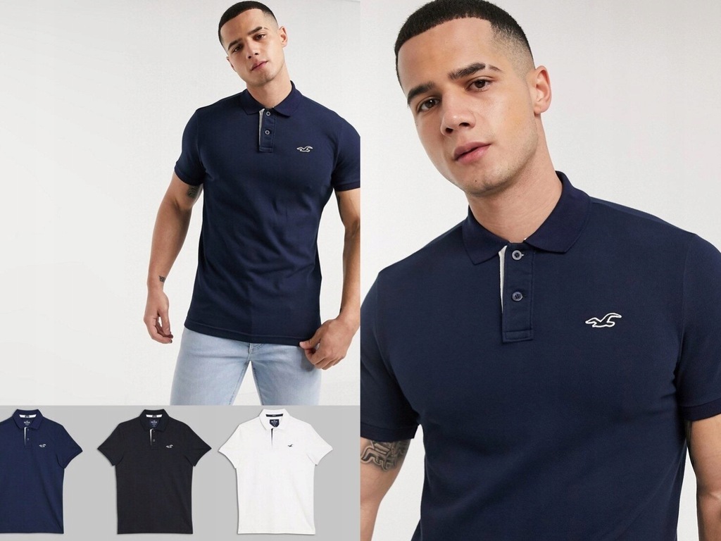 Hollister Zestaw 3 koszulek polo M/L