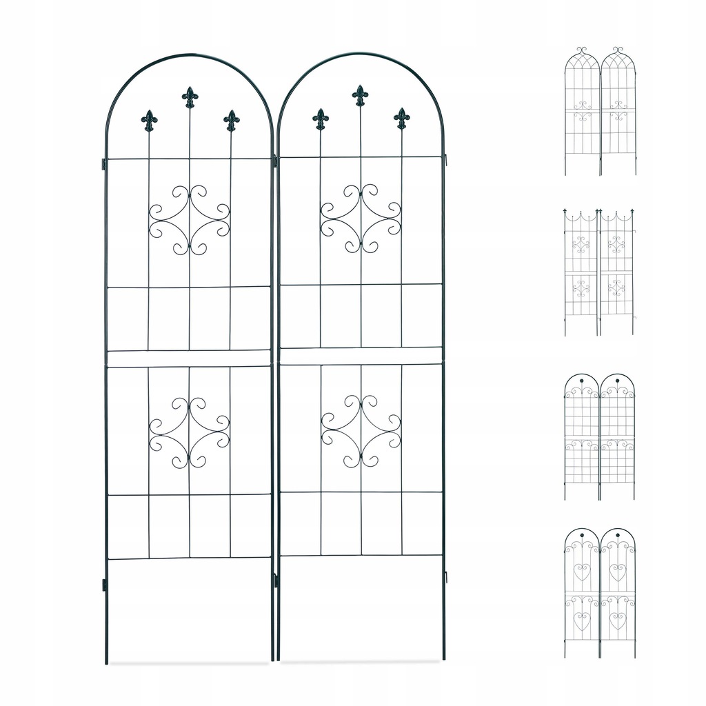 Relaxdays Kratka do roślin pnących, zestaw 2