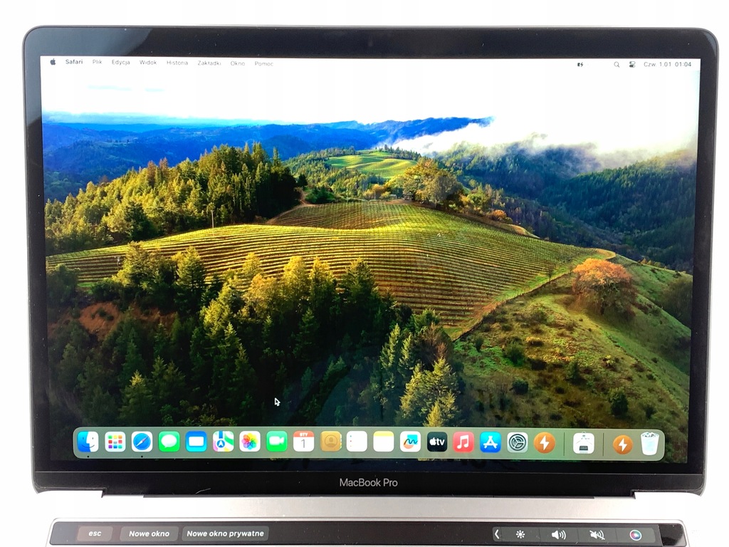 Skrzydło matryca MacBook Pro 13 A2159 A1989 A2251 Kl A- 606 Szary LCD Ekran