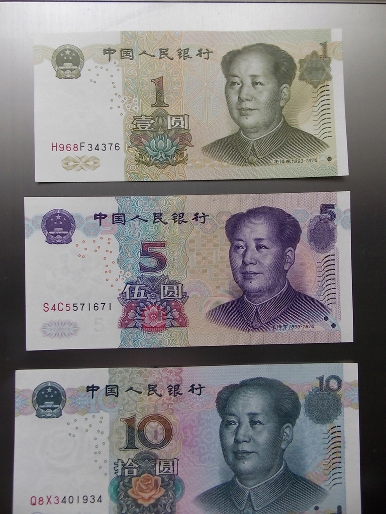Banknoty Chin.