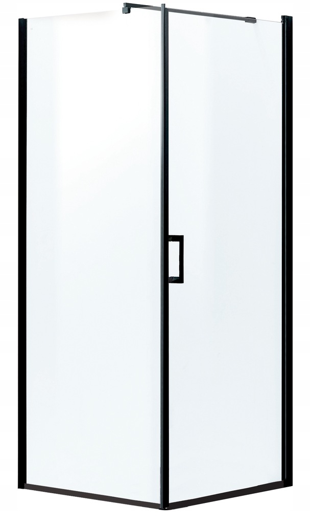 Kabina prysznicowa 80x80 kwadratowa czarne profile
