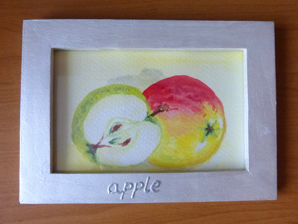 "Jabłka" - obrazek 12,5 x 17 cm